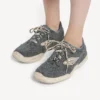 Sapatilha de denim «Hamptons» para mulher em azul/branco sujo