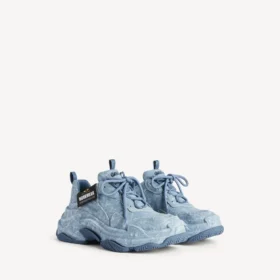 Sapatilha de lona Triple S para homem em azul