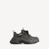 Sapatilha de lona Triple S para homem em preto Sapatilha de lona Triple S para homem em preto