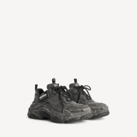 Sapatilha de lona Triple S para homem em preto