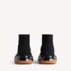 Sapatilha de malha reciclada Speed 2.0 para homem, com sola totalmente transparente, em preto/laranja