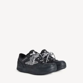Sapatilha de plataforma «Hamptons» para mulher, em preto