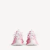 Sapatilha de track de mulher com logótipo em estêncil, em rosa/branco Sapatilha de track de mulher com logótipo em estêncil, em rosa/branco