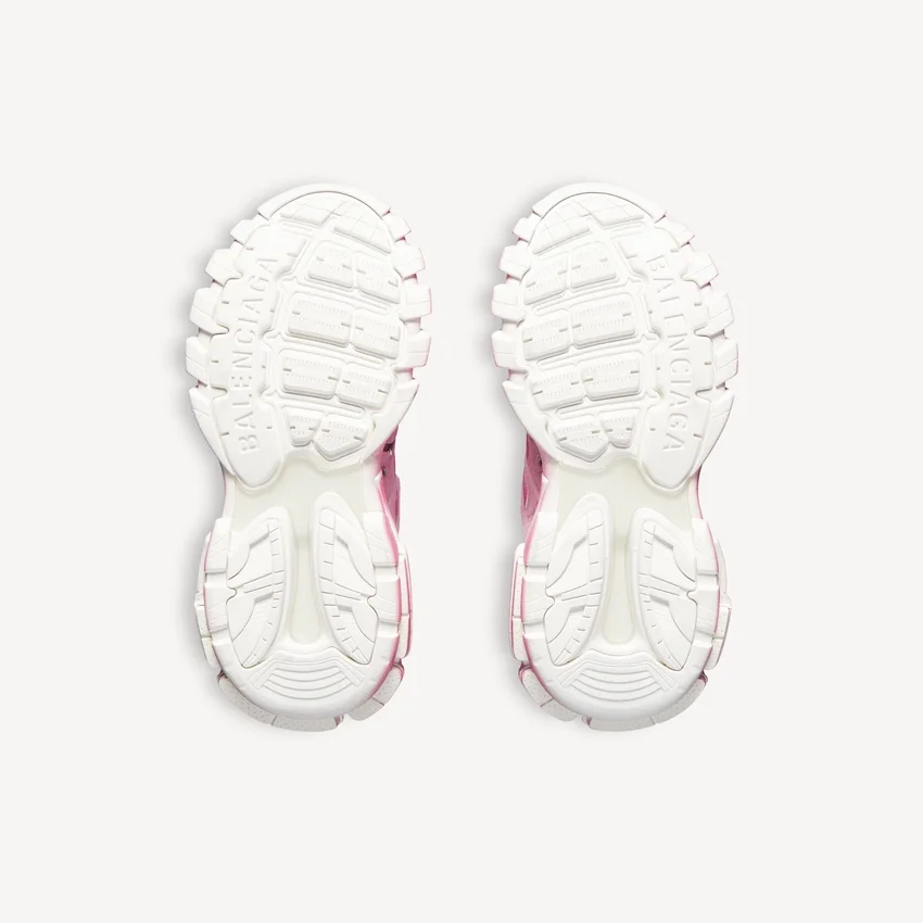 Sapatilha de track de mulher com logótipo em estêncil, em rosa/branco Sapatilha de track de mulher com logótipo em estêncil, em rosa/branco