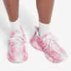 Sapatilha de track de mulher com logótipo em estêncil, em rosa/branco Sapatilha de track de mulher com logótipo em estêncil, em rosa/branco