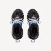 Sapatilha de treino com atacadores para mulher em preto/rosa/azul/bege