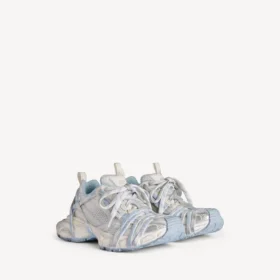 Sapatilha feminina 3XL com logótipo «Extreme Laces» em branco/branco sujo/azul claro