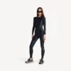 Sapatilha feminina 3XL em preto/prateado