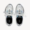 Sapatilha feminina «Radar Gradient Lines» em branco/cinzento/prateado/preto/azul
