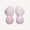 Sapatilha Gel Clearsole 3XL para mulher em branco/rosa/preto