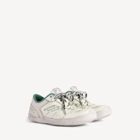 Sapatilha «Hamptons» para homem, com efeito de desgaste médio, em bege/verde