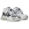 Sapatilha Runner Graffiti «Malha e Nylon Preto e Branco» 677403W3RBQ9010