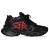 Sapatilha Runner Graffiti «Malha e Nylon Preto e Vermelho» 677403W3RBQ1060