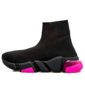 Sapatilha Speed 1.0 «Sola Transparente Preto Rosa Fluo» 607543W2DBW1051