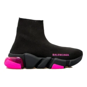 Sapatilha Speed 1.0 «Sola Transparente Preto Rosa Fluo» 607543W2DBW1051