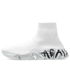 Sapatilha Speed 2.0 «Malha Branca com Graffiti Preto» 617239W2DD42091
