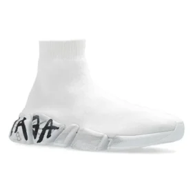 Sapatilha Speed 2.0 «Malha Branca com Graffiti Preto» 617239W2DD42091