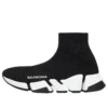Sapatilha Speed 2.0 «Malha preta brilhante com sola branca» 636833W2DC11091