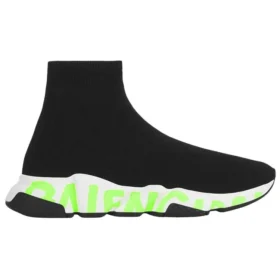 Sapatilha Speed Graffiti «Malha preta com sola com grafiti verde fluorescente» 605972W05GY1935