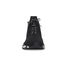 Sapatilha Speed «Malha reciclada preta com sola com grafite preto e branco» 617251W2DB71006
