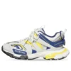Sapatilha Track “Branco Azul Escuro Amarelo” 542023W3AC49471