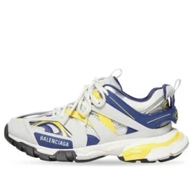Sapatilha Track “Branco Azul Escuro Amarelo” 542023W3AC49471