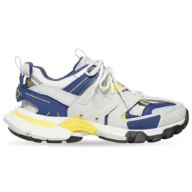 Sapatilha Track “Branco Azul Escuro Amarelo” 542023W3AC49471
