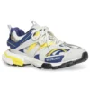 Sapatilha Track “Branco Azul Escuro Amarelo” 542023W3AC49471