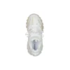 Sapatilha Track com sola transparente, malha baixa e nylon, brancos 647742W3BM19000