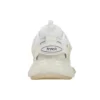 Sapatilha Track com sola transparente, malha baixa e nylon, brancos 647742W3BM19000
