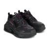 Sapatilha Triple S «All Over Logo – Preto e Rosa» 524039W2FA11050