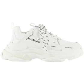 Sapatilha Triple S «Allover Logo – Branco» 536737W2FA19010