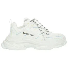 Sapatilha Triple S «Allover Logo – Branco Multicolorido» 536737W2FA89083