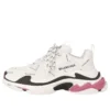 Sapatilha Triple S «Allover Logo Branco Rosa» 524039W2FA49155