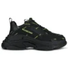 Sapatilha Triple S «Allover Logo – Preto e Amarelo Fluorescente» 536737W2FA11070