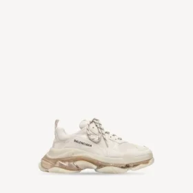 Sapatilha Triple S de sola transparente para homem, em branco