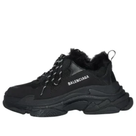 Sapatilha Triple S «Faux Fur Black» 668563W3CQ51000