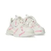 Sapatilha Triple S Logotype «Branco e Rosa – Material Técnico» 654251W2FAB9050