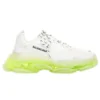 Sapatilha Triple S «Sola Transparente – Branco Amarelo Fluo» 541624W2FR19073