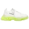 Sapatilha Triple S «Sola Transparente – Branco e Amarelo Fluo» 544351W2FR19073