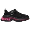 Sapatilha Triple S «Sola Transparente – Preto Rosa Néon» 541624W2FR11053