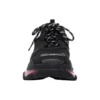 Sapatilha Triple S «Sola Transparente – Preto Rosa Néon» 541624W2FR11053