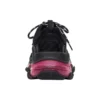 Sapatilha Triple S «Sola Transparente – Preto Rosa Néon» 541624W2FR11053