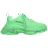 Sapatilha Triple S «Sola Transparente – Verde Néon» 541624W2CF13801