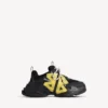 Sapatilha feminina «Triple S Tape Type» em preto/amarelo