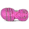 Sapatilhas 3XL «Branco, cinzento e rosa, malha e poliuretano» 734731W3XL59050