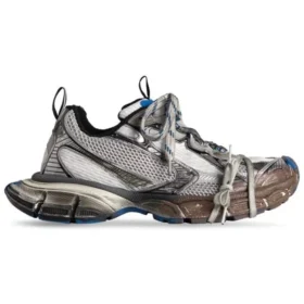 Sapatilhas 3XL «Worn Out Grey White and Blue Mesh and Polyurethane» 734731W3XL71214