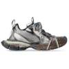 Sapatilhas 3XL «Worn Out Grey White and Blue Mesh and Polyurethane» 734734W3XL71214