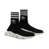 Sapatilhas Balenciaga x adidas Originals Speed «Black White» 711189WBDV11090