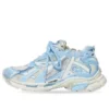 Sapatilhas de corrida «Branco, azul-bebé, malha e nylon» 677402W3RB29744
